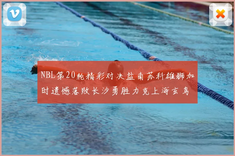 NBL第20轮精彩对决盐南苏科雄狮加时遗憾落败长沙勇胜力克上海玄鸟